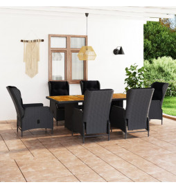 Mobilier à dîner 7 pcs avec...