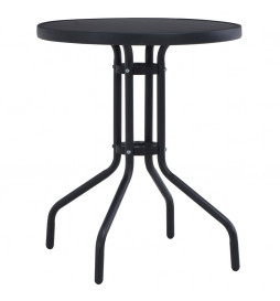 Table de jardin Noir 60 cm...