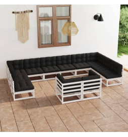 Salon de jardin 12 pcs avec...