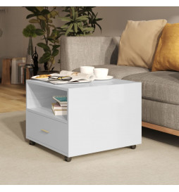 Table basse Blanc brillant...