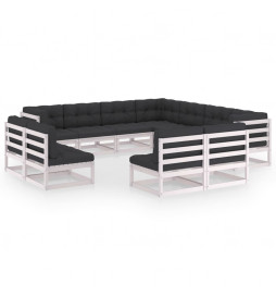 Salon de jardin 11 pcs avec...