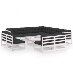 Salon de jardin 12 pcs avec...