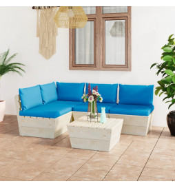 Salon de jardin palette 5...