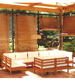 Salon de jardin 9 pcs avec...