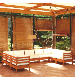 Salon de jardin 9 pcs avec...