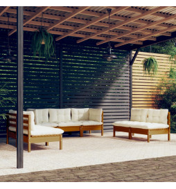 Salon de jardin 7 pcs avec...