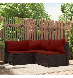 Salon de jardin 3 pcs avec...