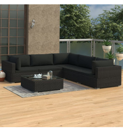 Salon de jardin 6 pcs avec...