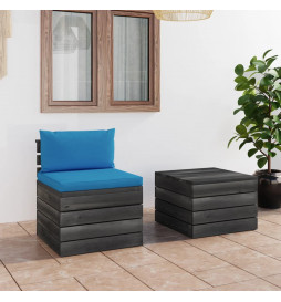 Salon palette de jardin 2...