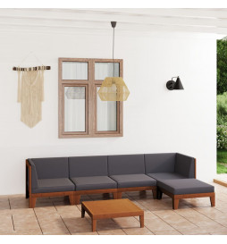 Salon de jardin 6 pcs avec...