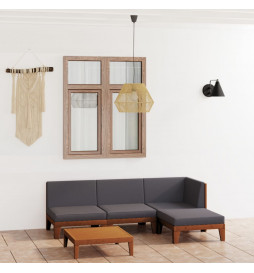 Salon de jardin 5 pcs avec...