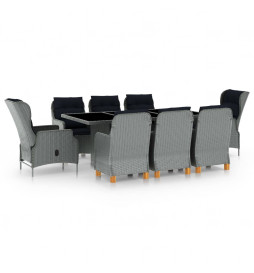Mobilier à dîner 9 pcs avec...