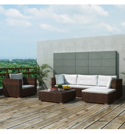 Salon de jardin 6 pcs avec...