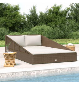 Lit de jardin marron...