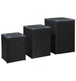 Tables d'appoint 3 pcs et...