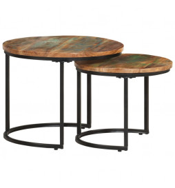 Tables gigognes 2 pcs Bois...