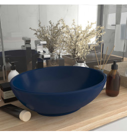 Lavabo ovale de luxe Bleu...