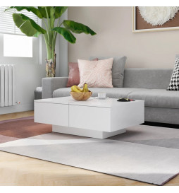 Table basse Blanc 90x60x31...