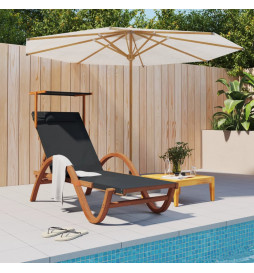 Chaise longue avec auvent...