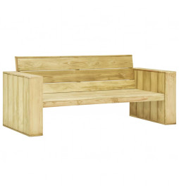 Banc de jardin 179 cm Bois...