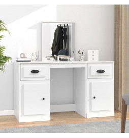 Coiffeuse avec miroir blanc...