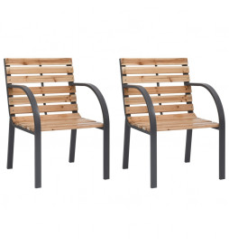 Chaises de jardin 2 pcs...