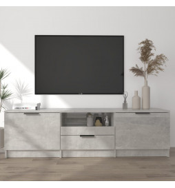 Meuble TV Gris béton...