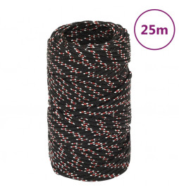 Corde de bateau Noir 2 mm...