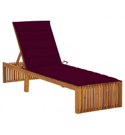 Chaise longue avec coussin...