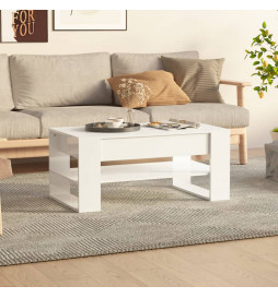 Table basse Blanc brillant...