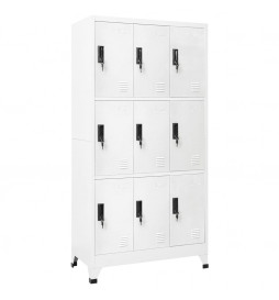 Armoire à casiers Blanc...