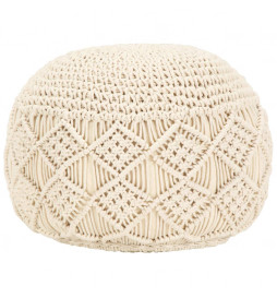 Pouf fait à la main en...