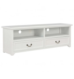 Meuble TV Blanc 120x30x40...