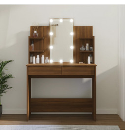 Coiffeuse avec LED Chêne...