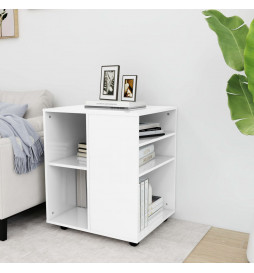 Armoire à roulettes Blanc...