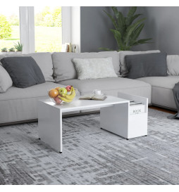 Table basse Blanc 90x45x35...