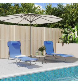 Chaises longues pliables 2...