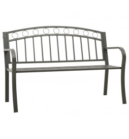 Banc de jardin 125 cm Acier...