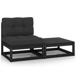 Salon de jardin 2 pcs avec...