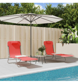 Chaises longues pliables 2...