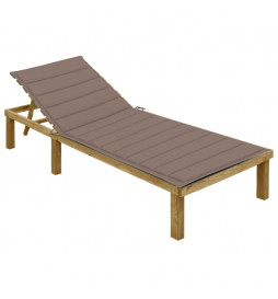 Chaise longue avec coussin...