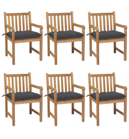 Chaises de jardin 6 pcs...