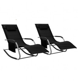 Chaises longues 2 pcs...