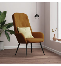 Chaise de relaxation Marron...