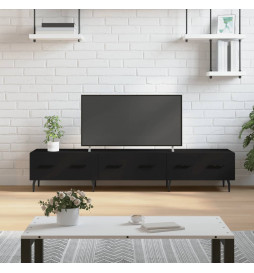 Meuble TV noir 150x36x30 cm...