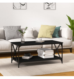 Table basse Noir 100x50x45...