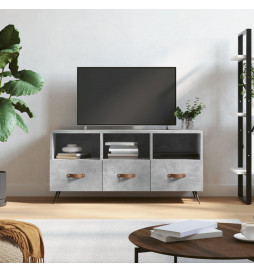 Meuble TV gris béton...