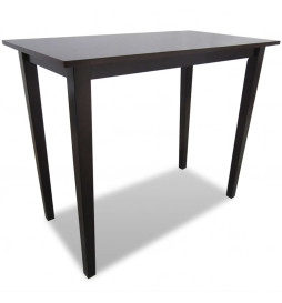 Table de bar en bois Marron