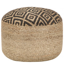 Pouf fait à la main Noir 45...