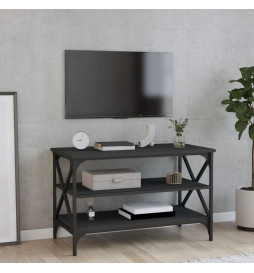 Meuble TV Noir 80x40x50 cm...